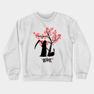 Cats & Death- love forever Crewneck Sweatshirt